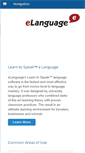 Mobile Screenshot of elanguage.com